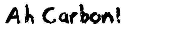 Ah Carbon! font preview